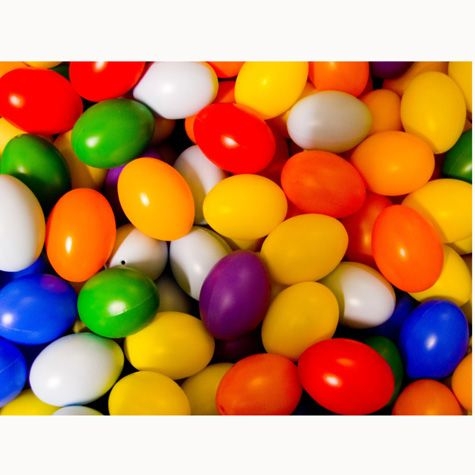 Kunststoff-Eier 60 mm bunt, 25 Stk. Kunststoff-Eier 60 mm bunt, 25 Stk.