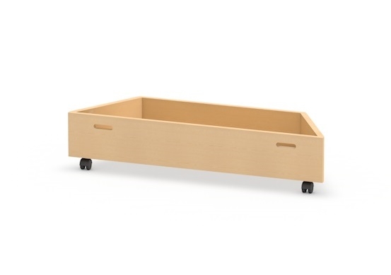 Rollkasten für Spielpodest Trapez Rollkasten für Spielpodest Trapez