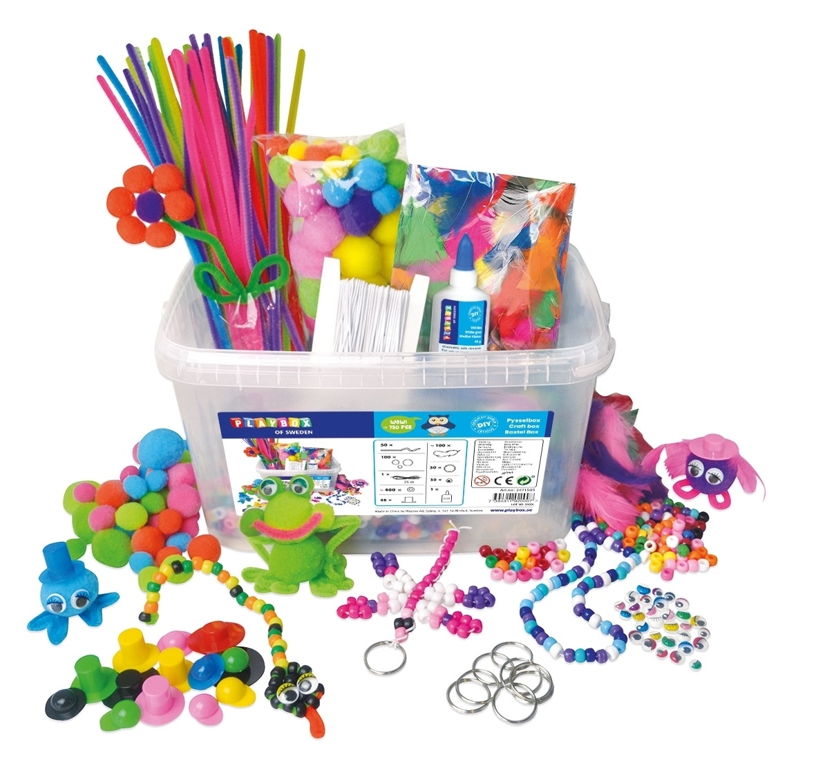 Bastelbox Mix, 750 Teile Bastelbox Mix, 750 Teile