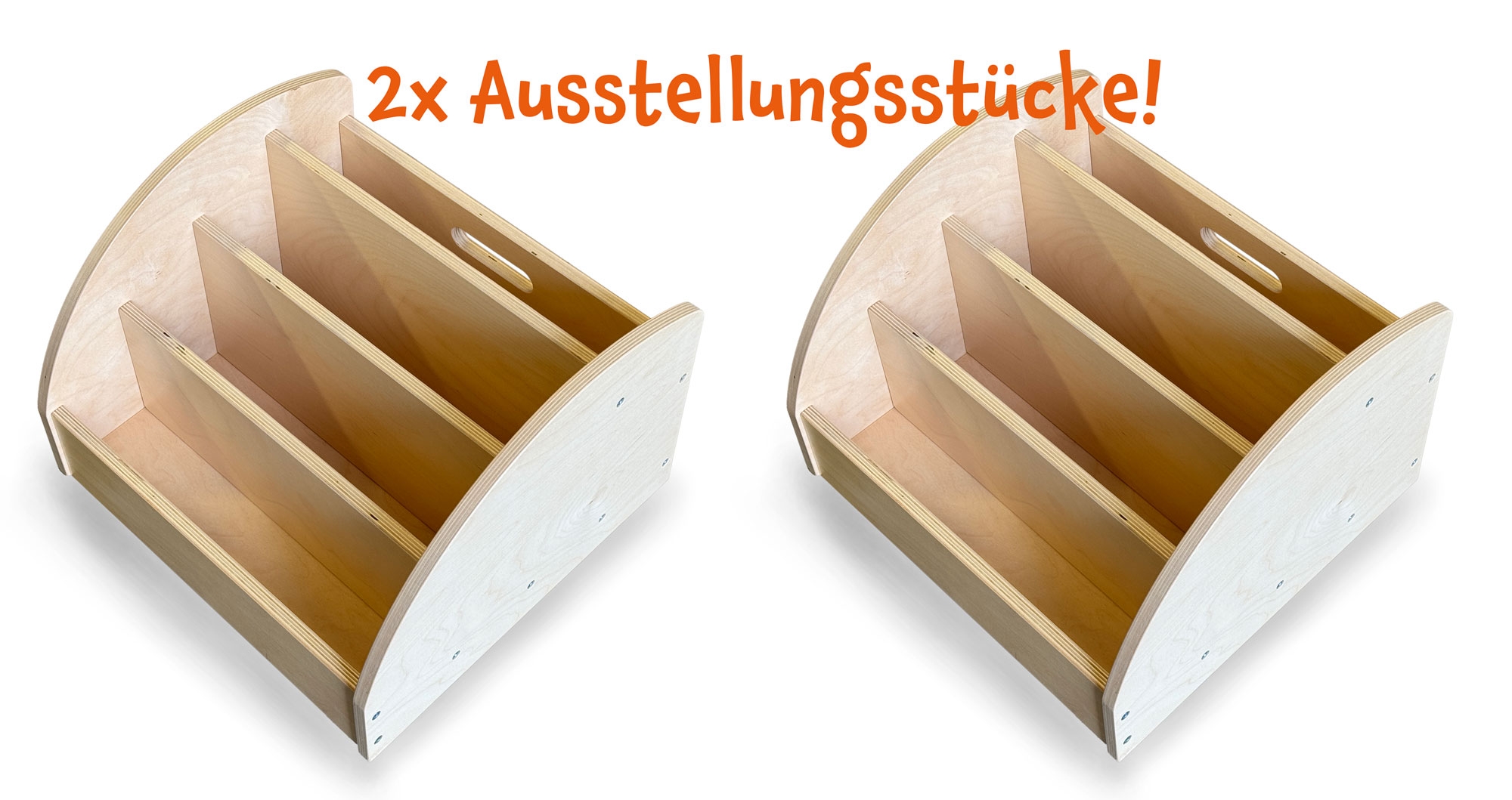 4137686a4cc4b682678641a9f832d7e0ed06770e Bücherwagen mit 4 Fächern -Bundle Ausstellungsstk.