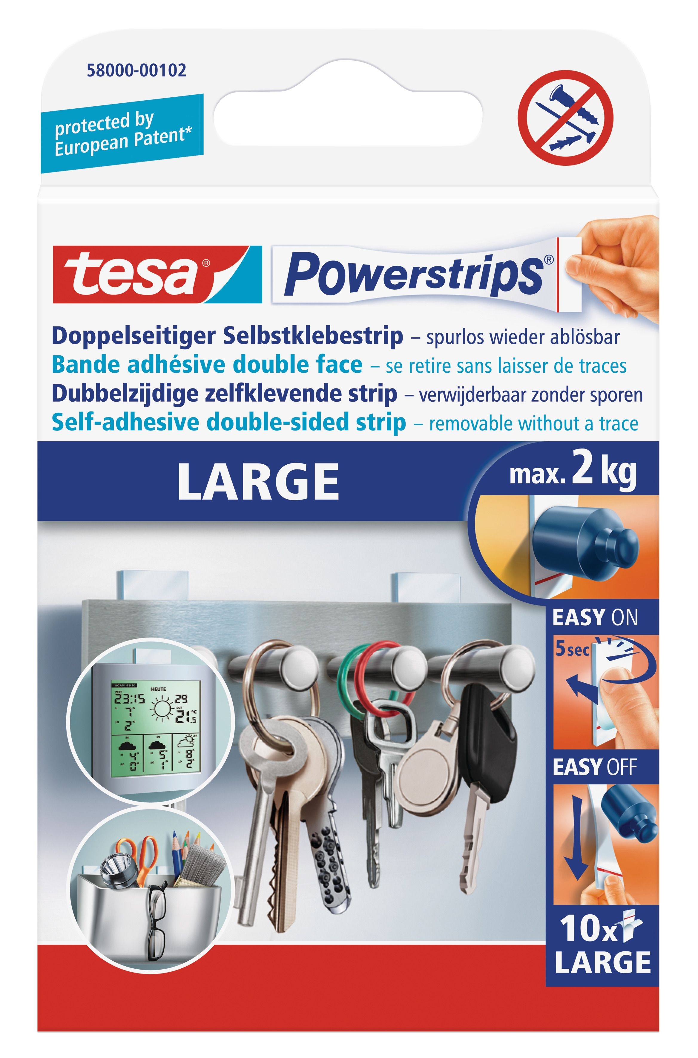 tesa Power-Strips Large