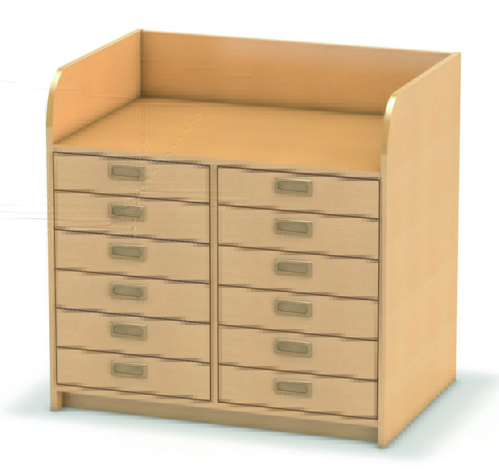 Wickelkommode mit 2 x 6 Schubkästen Wickelkommode mit 2 x 6 Schubkästen
