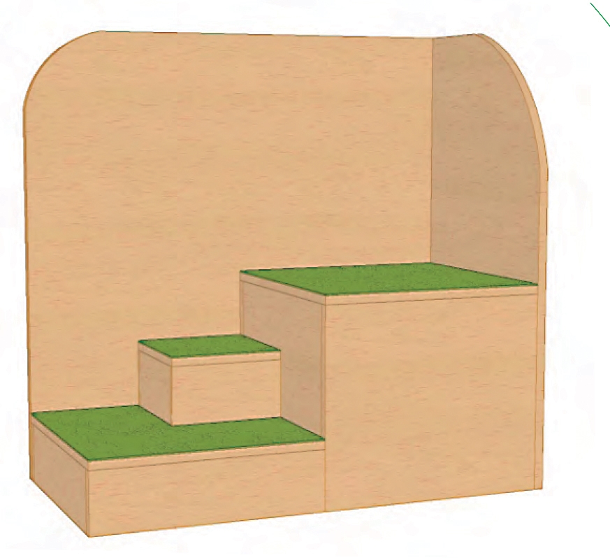 Anziehtreppe Paneel hinten; rechts oder links Anziehtreppe Paneel hinten; rechts oder links