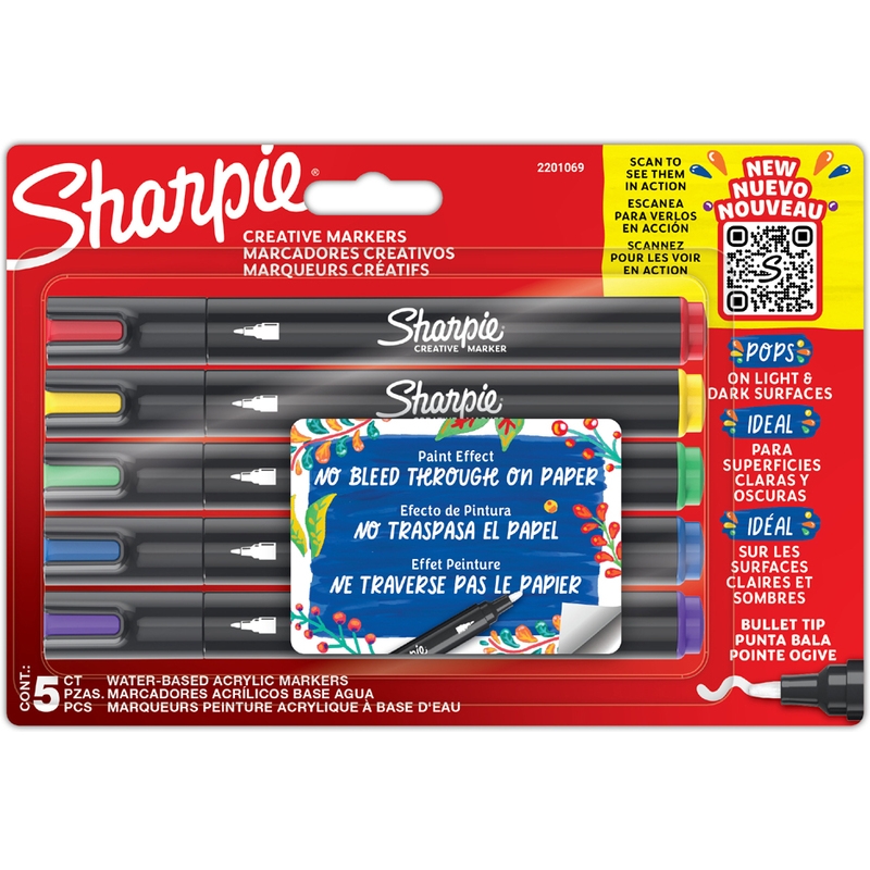 c46df6f8d2fbcd6e85e9a4f0f39513c0c687a229 Sharpie Kreativ-Marker 5 Stück