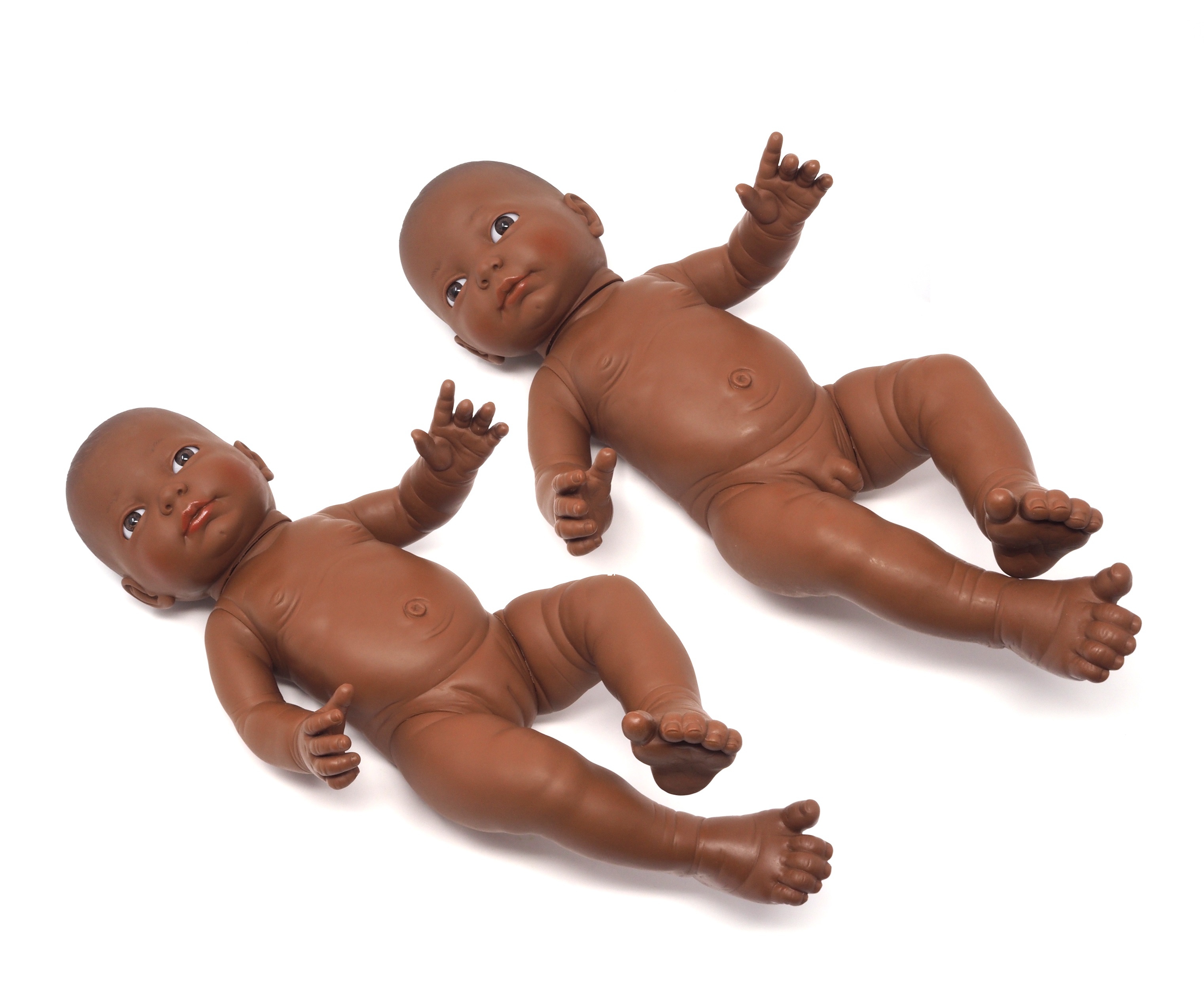 Puppe Neugeborenes Mädchen ODER Junge dunkelhäutig