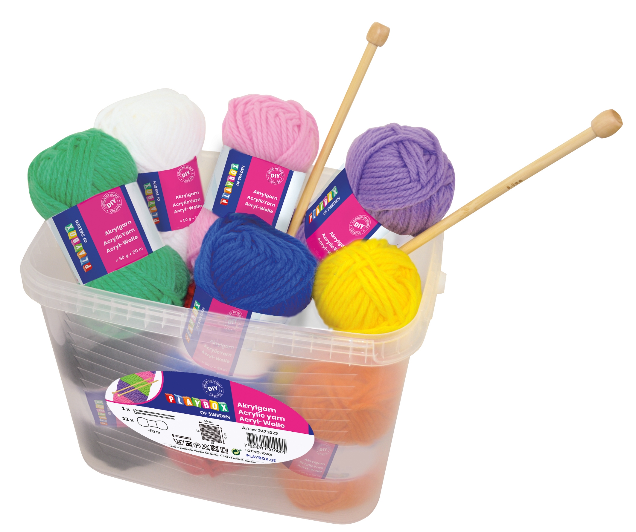 Acryl-Wolle in Box, 14-teilig Acryl-Wolle in Box, 14-teilig