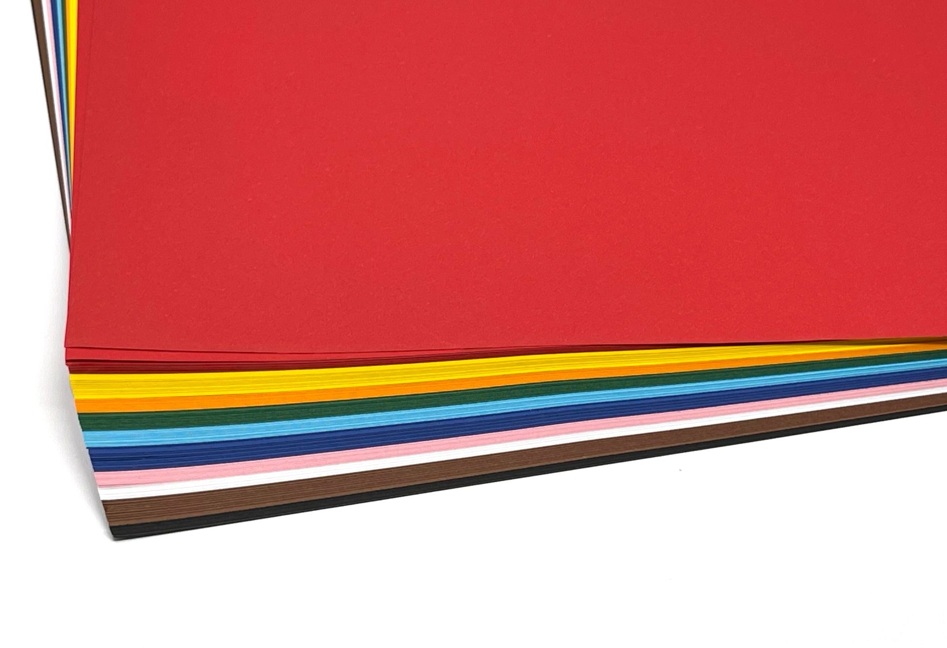 Tonpapier 130 g, 35x50 cm - 100 Bogen in 10 Farben