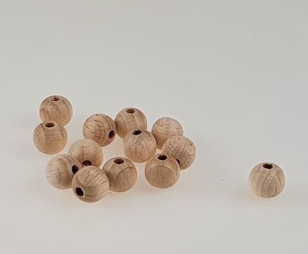 Holzkugeln Ø 10 mm, 3 mm Bohrung, 50 Stück Holzkugeln Ø 10 mm, 3 mm Bohrung, 50 Stück