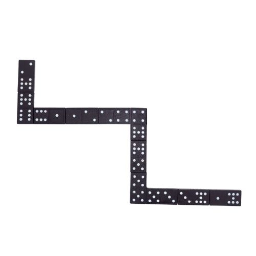 Domino, schwarze Steine Domino, schwarze Steine