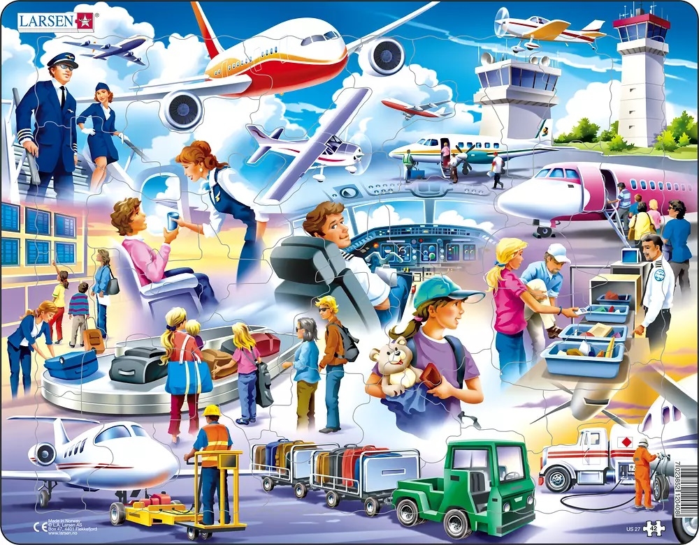 Kinderpuzzle "Flughafen" 42 Teile
