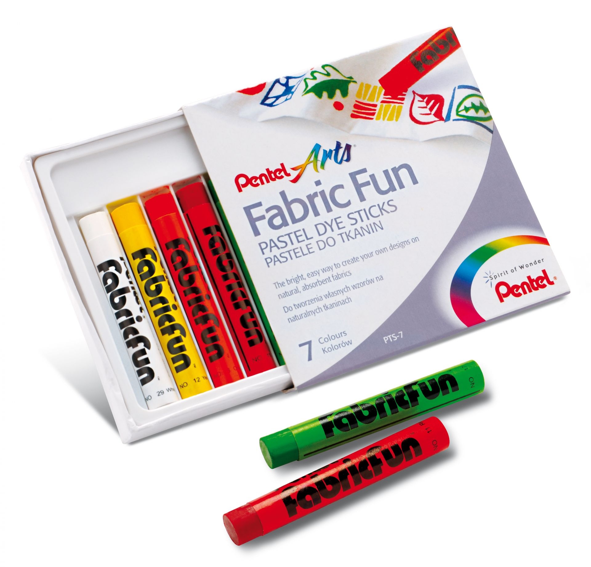 Textilkreide-Set 7 Farben