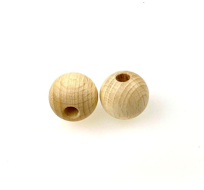 Holzkugeln Ø 12 mm, 3 mm Bohrung, 50 Stück Holzkugeln Ø 12 mm, 3 mm Bohrung, 50 Stück