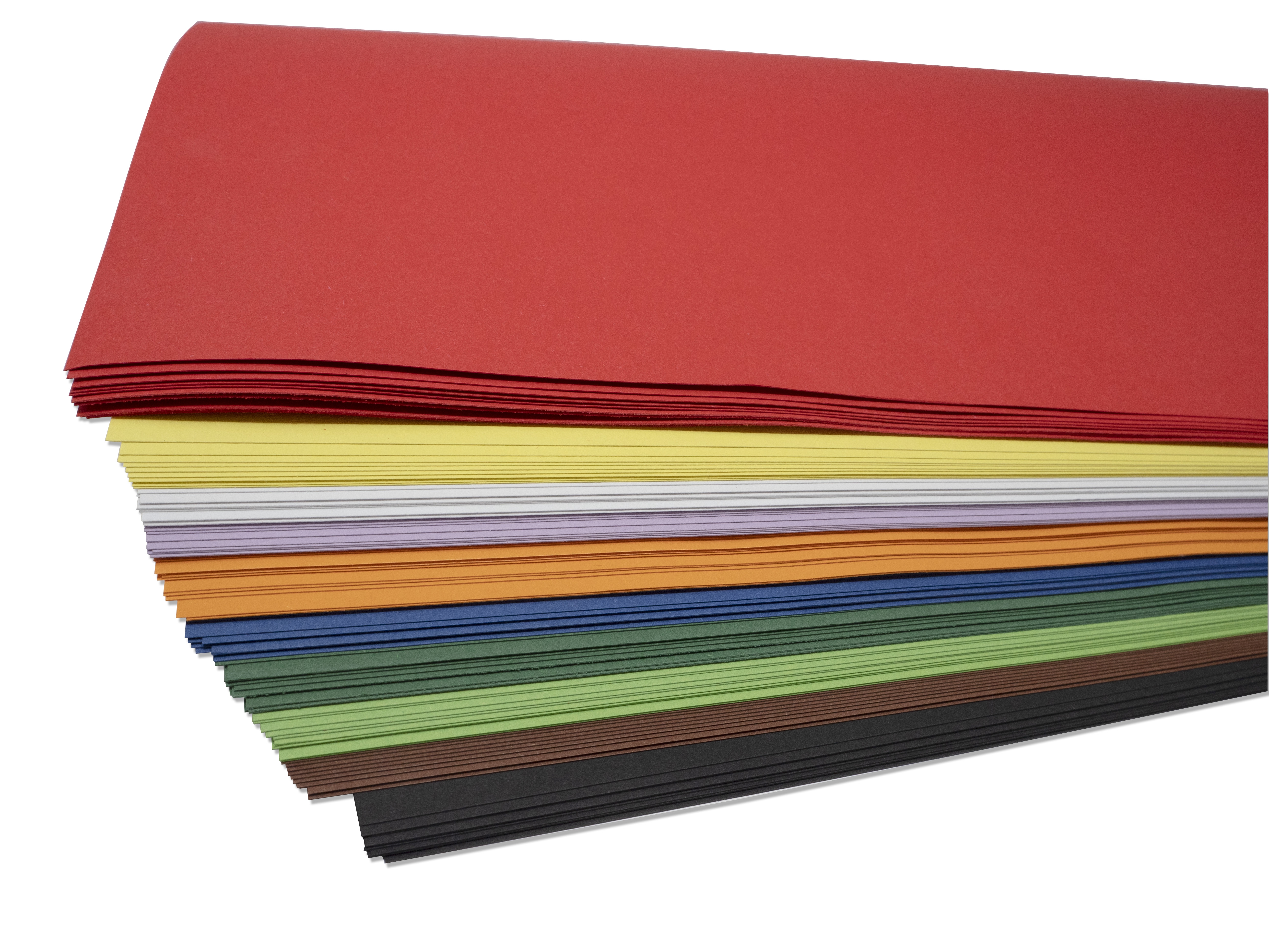 Tonkarton 220g, 50 x70 cm - 100 Bogen in 10 Farben