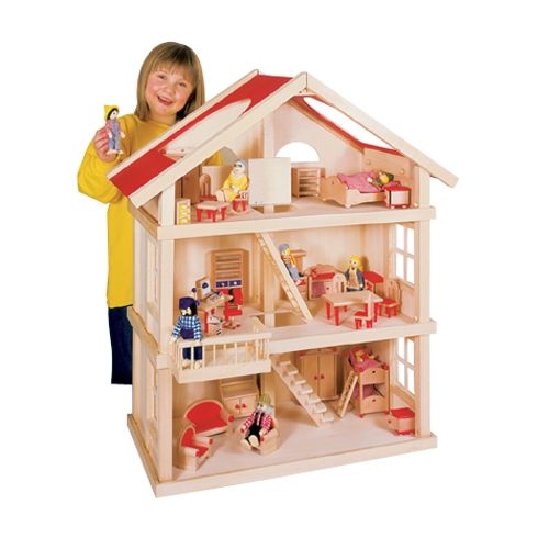 Goki Puppenhaus mit 3 Etagen Goki Puppenhaus mit 3 Etagen